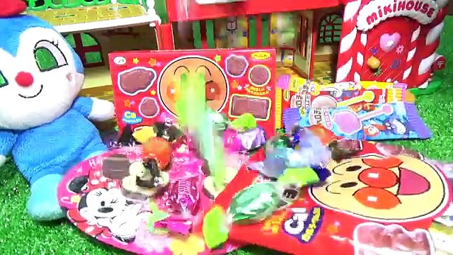 アンパンマン チョコレート寸劇❤︎おもちゃのがぶがぶバイキン城にチョコやお菓子をいっぱい♪歯磨きもしようね♪虫歯に注意！ペロペロチョコ バレンタイン❤︎バイキンマン おやつ キッズ 子供向け 幼児