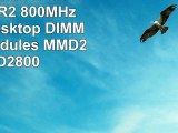 Memory Master 2 GB 2 x 1 GB DDR2 800MHz PC26400 Desktop DIMM Memory Modules