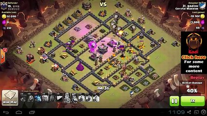 How To GoLaLoon With 2 Golems vs Air Sweeper Part 2 - 3 stars guide - Clash Of Clans