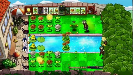 Plantas vs Zombies Supervivencia Infinito - Una buena estrategia - Capitulo 01 - Banderas 1-2