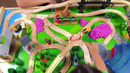 Thomas and Friends Play Table | Thomas Train and Kinetic Sand | Fun Toy Trains for Kids