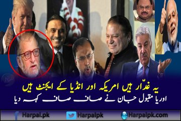 Nawaz Sharif Zardari Ghadar hain.. Orya maqbool jan