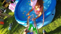 Mavi Havuzda Balık Tutma Challange / yarışması yaptık.Lera Elif kim kazandı, eğlenceli çocuk videosu