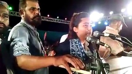 Who Is This Girl In PTI Jalsa Hyderabad Doing Dabang Speech