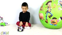 Disney Toy Story Super Giant Surprise Egg With Woody Buzz Lightyear Talking Toys Cars Ckn Toys