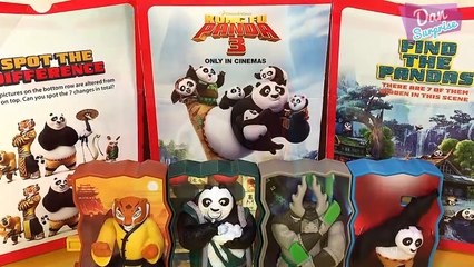 KUNG FU PANDA 3 McDonalds Happy Meal Complete Set of 8 Toys 2016 - Po Tigress Kai Li Shan