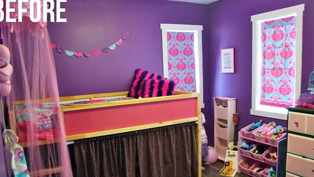 A Girls Room Design Makeover in Gold, White and Pink! // My Kids Bedroom Decor Tips + Tricks