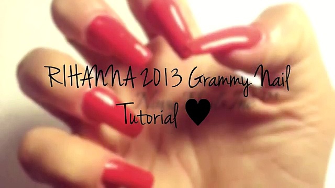 HOW TO: Rihanna new Grammy Nail Tutorial ♥