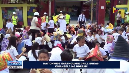 Nationwide earthquake drill bukas, kinansela ng NDRRMC