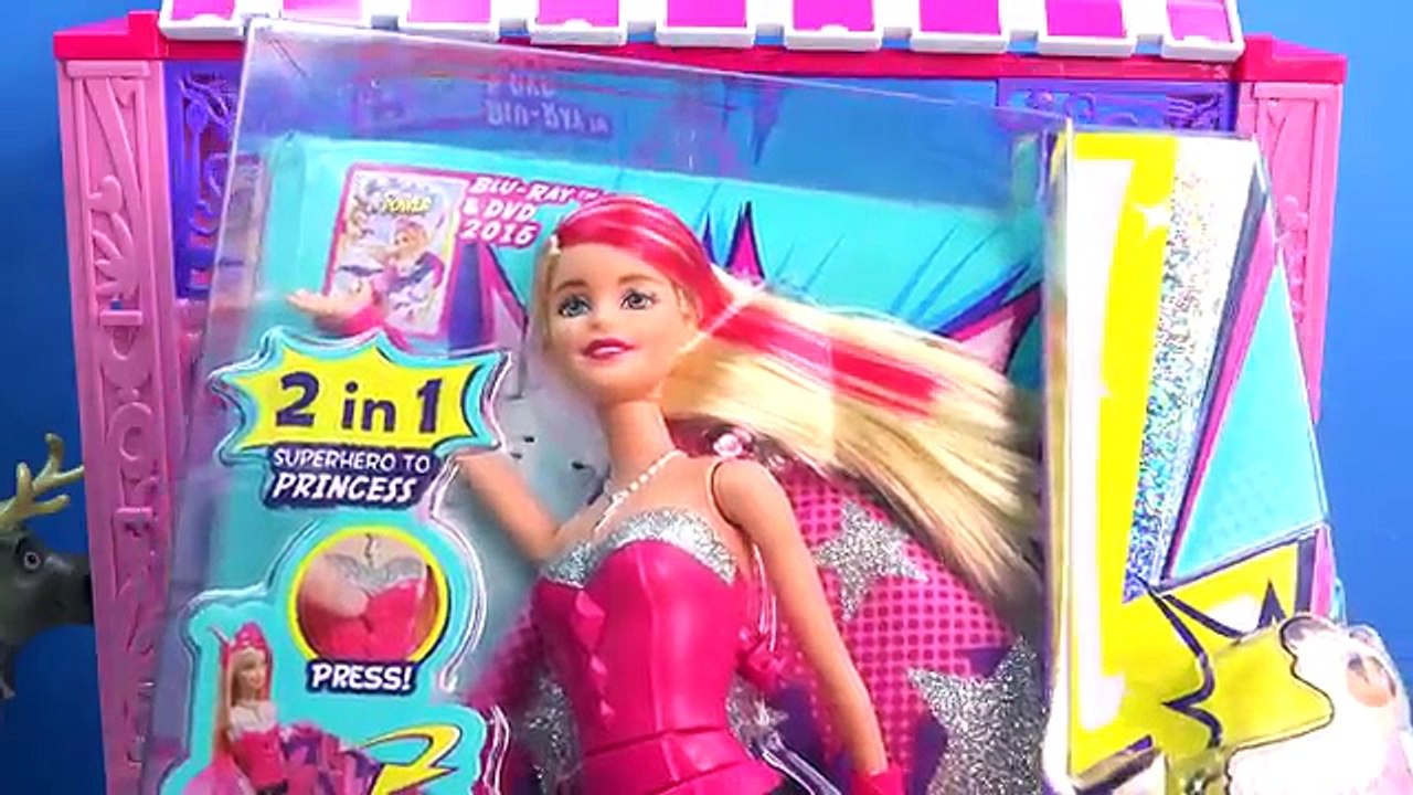 Barbie Princess Power Super Sparkle Superhero Doll from Mattel New Movie Toy Playset Unboxing