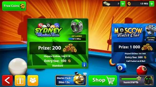 8 Ball Pool - FREE GALAXY CUE | FREE MY LEAGUE CASH | SYDNEY RING MONTAGE | EPIC GAMEPLAY | (PART 2)