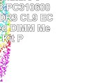 Patriot Signature 8 GB 2 x 4 GB PC310600 1333MHz DDR3 CL9 ECC Registered DIMM Memory