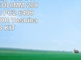 Komputerbay 4GB 2 X 2GB DDR2 SODIMM 200 pin 800Mhz PC2 6400  PC2 6300 FOR Toshiba 4