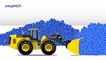 Trucks cartoon for children Learn shapes Wheel loader Crane truck Video for kids