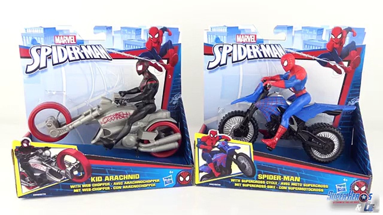 Figurines Spider-Man Moto Kid Arachnid Marvel Jouet Hasbro Toy Review  Unboxing Super Heros – Видео Dailymotion