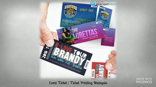 Event Ticket Printing | Ticket Printing Malaysia |Event Ticket | 50Percent Print