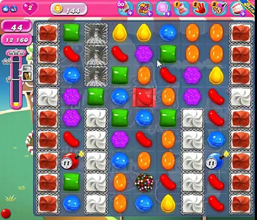 Candy Crush Saga Level 144 - 3 Star - no boosters