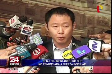 Kenji Fujimori asegura que se someterá a las instancias de investigación de su partido