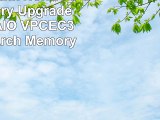 4GB Dual Rank NonECC RAM Memory Upgrade for Sony VAIO VPCEC3DFXBJ by Arch Memory
