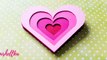 How to Make - 3D Greeting Card Valentines Day Heart - Step by Step DIY | Kartka Walentynkowa
