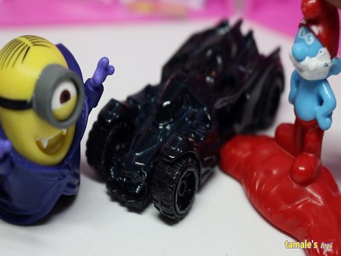 THE BAT MOBILE WANTS TO BE FREE PAPA SMURF BAT EYEWITNESS MINIONS TOYS PLAY BATMAN SMURFS ZOOTROPOLIS DESPICABLE ME 3