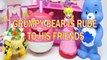 GRUMPY BEAR IS RUDE TO HIS FRIENDS BABY BOOV BOWSER PEACH TOYS PLAY ,CARE BEARS,HOME MOVIE,SUPER MARIO