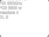 KOMPUTERBAY 4GB DDR2 DIMM 240 PIN 800Mhz PC2 6400 PC2 6300 with Heatspreaders 4 GB  CL