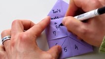 Origami - How to use and play with a Fortune Teller (Paku-Paku)