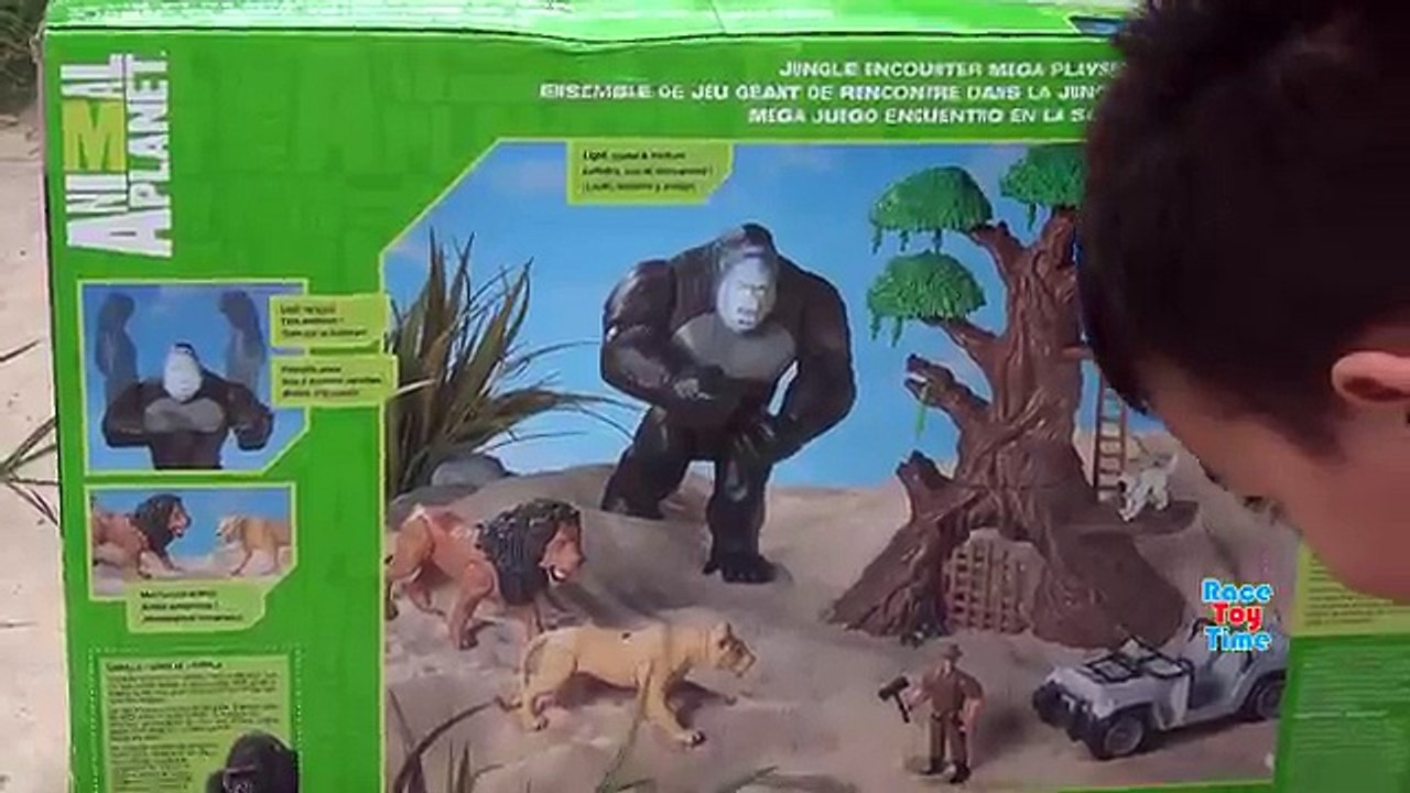 King Kong Dinosaurs Battle Tyrannosaurus Rex! Animal Planet Playset For Kids