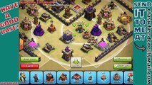 Clash of Clans - Town hall 7 (Th7) War Base   Defense REPLAY - ANTi Dragon ANTi Hog Strate