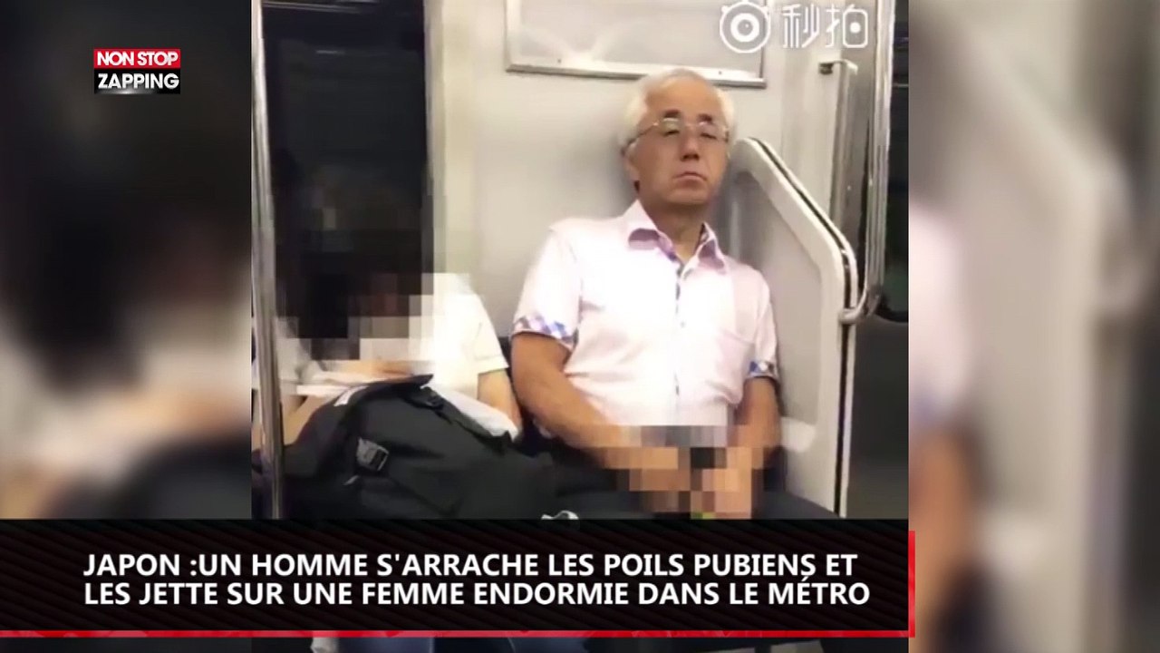 Un pervers jette ses poils pubiens sur une femme endormie dans le métro (Vidéo)