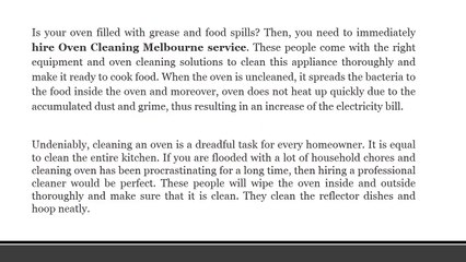 Improve Longevity Of Oven Hiring Oven Cleaning Service