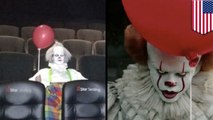 ホラー映画『IT/イット』上映中に本物の ピエロ現る