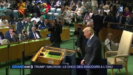 ONU : Donald Trump belliqueux, Emmanuel Macron pacifique