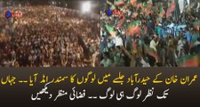 Check Out The Aerial Footage Of Crowd In PTI Jalsa Hyderabad