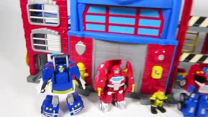 NEW 2016 TRANSFORMERS RESCUE BOTS HEATWAVE HOOK & LADDER FIRETRUCK TRAILER WATER CANNON