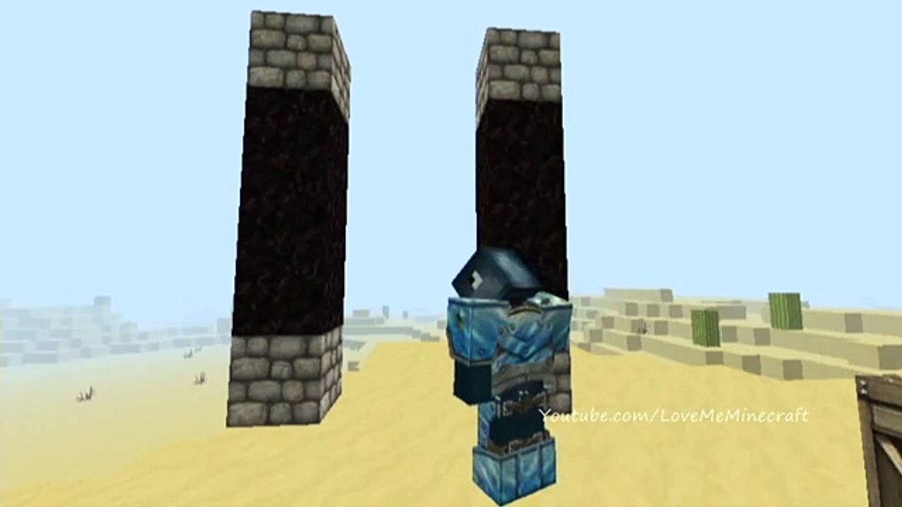 Hit The Target Attacks Stampylonghead And Iballisticsquid In Stampys Lovely World - Minecraft