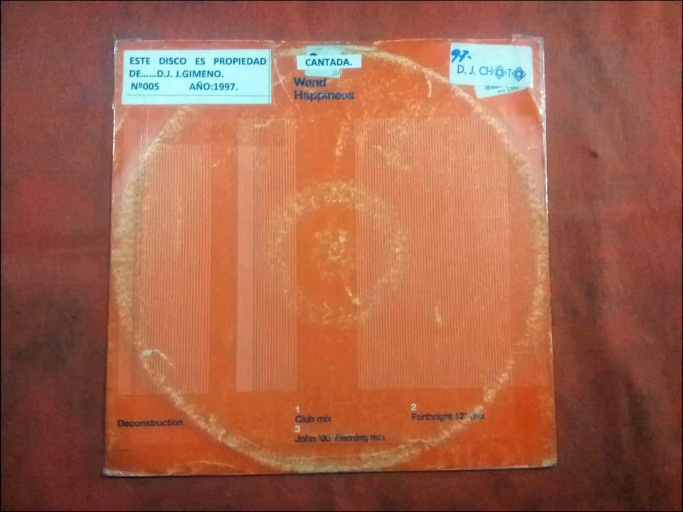 WAND.(HAPPYNESS.(CLUB MIX.)(12''.)(1997.)