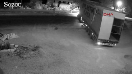 Muğla'da yaşanan feci kaza güvenlik kamerasında