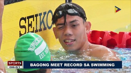 SPORTS BALITA: Bagong meet record sa Swimming