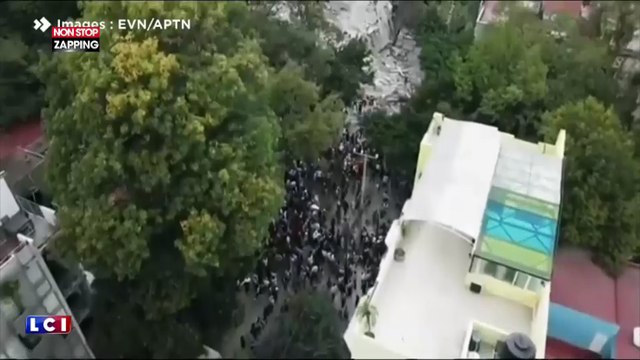 Mexique : après le séisme, les terribles images de Mexico vue du ciel (Vidéo)