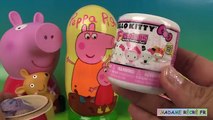 Peppa Pig Poupées Gigognes Russes Oeufs Surprise Nesting Dolls Hello Kitty Vice-Versa