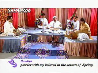 Basant by Ustad Rashid Khan singing with a heart-touching bandish