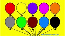 Learn Colours For Kids With Balloons Colouring Page | Colors For Children | The Surprise For Kids