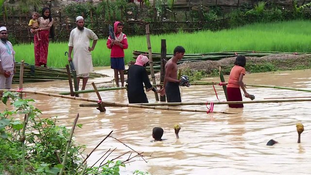 Bangladesh: des camps de réfugiés rohingyas inondés