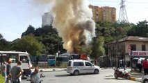 Sarıyer'de Alevlere Teslim Olan Otobüsteki Yangın, Çevredeki 3 Araca Sıçradı