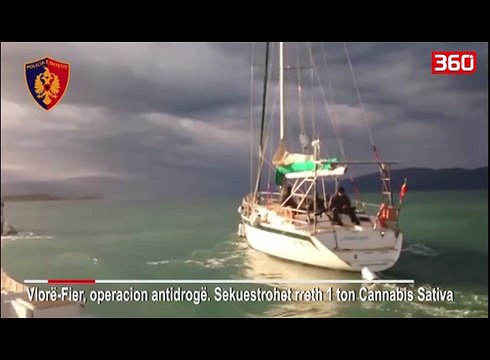 Dalin pamjet e aksionit, ja si u kap anija me 1 ton drogë në Levan të Fierit...Policia luftë edhe me... (360video)