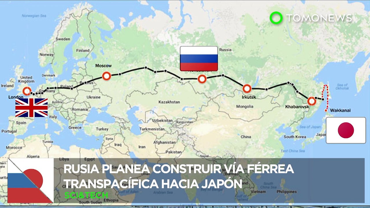 Megaproyecto: Puente ferroviario Rusia-Japón podría viajar de Londres a Tokio - TomoNews