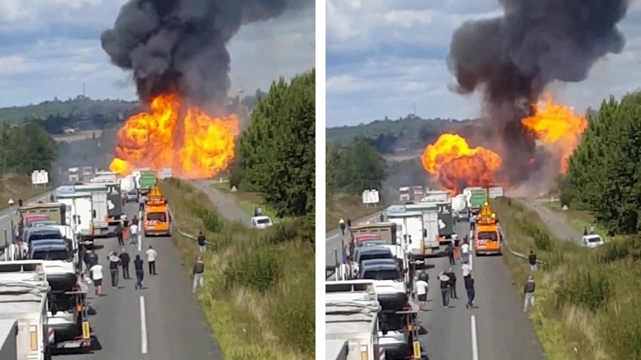 Un camion explose en Charente-Maritime