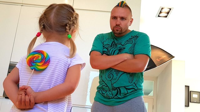 Bad Kid Steals Candy Learn colors with Johny Johny yes papa song Nursery Rhyme